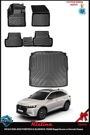 DS Ds7 2018-2022 PURETECH & BLUEHDI E-TENSE Bagaj Havuzu&Havuzlu Paspas ve TON KOKU