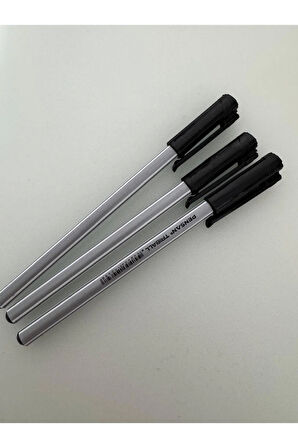 Tükenmez Kalem Triball 1.0 MM Bilye Uç Siyah (3 Adet)