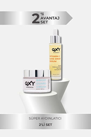 SPF 50 Gündüz Kremi + Vitamin C Serum | Cilt Tonu Eşitleyici & Nemlendirici Set