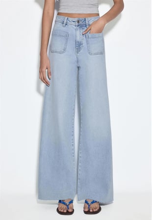 ALLBUCKS Stradivarious Yama Cepli Straight Fit Jean Pantolon ABSTR00038