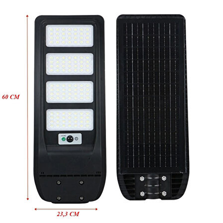400w Güneş Enerjili Profesyonel Sokak Aydınlatması Uzaktan Kumandalı Sensörlü Led Projektör IP65