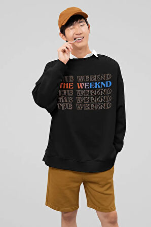 The Weeknd 103.5 Dawn Fm Yazılı Unisex Oversize Rapper Sweatshirt