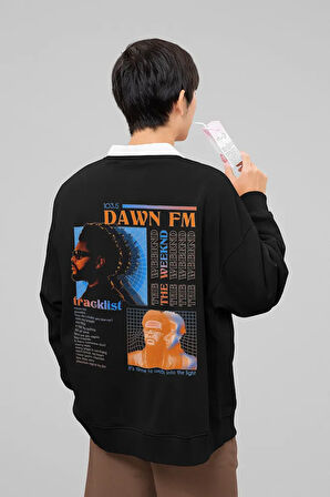 The Weeknd 103.5 Dawn Fm Yazılı Unisex Oversize Rapper Sweatshirt