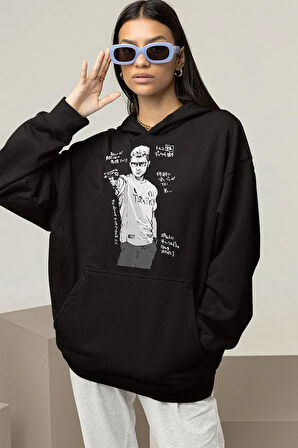 Tasarım Yusuf Dikeç Baskılı Unisex Oversize Hoodie