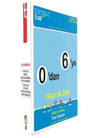 0'dan 6'ya Konu Anlatımlı Soru Bankası Seti Tonguç Akademi 2021-2022 Yeni Baskı