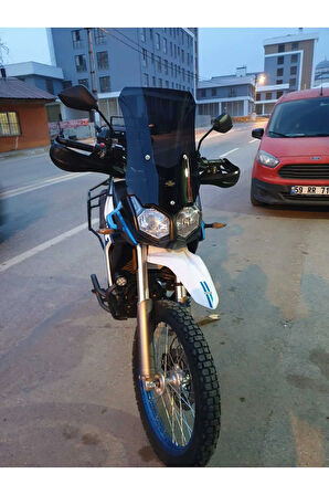 MOTOCAM Voge Rally 250 Siperlik Ön Cam 2022-2025 Model 51cm Siyah Renkli 4mm