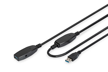Digitus USB 3.0 Repeater / Uzatma Kablosu, 10 metre&lt;br&gt;
Digitus Active USB 3.0 extension cable, 10 m