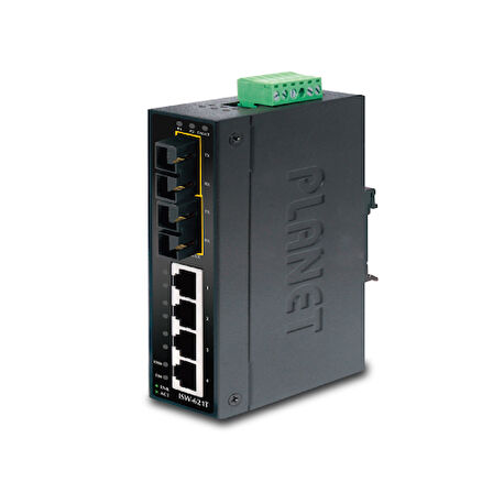 Endüstriyel Tip Yönetilemeyen Ethernet Switch (Industrial Unmanaged Ethernet Switch)&lt;br&gt;
4-Port 10/100Base-TX &lt;br&gt;
2-Port 100Base-FX Single-mode SC 15 km&lt;br&gt;
IP30, 40~75 Derece C
