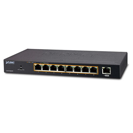 Yönetilemeyen Masaüstü Tip Switch (Unmanaged Desktop Switch)&lt;br&gt;
8-Port 10/100/1000T 802.3at/af PoE+ Injector (Port başına 30.8 watt) (PoE Güç Bütçesi maks. 100 watt)&lt;br&gt;
1-Port 10/100/100