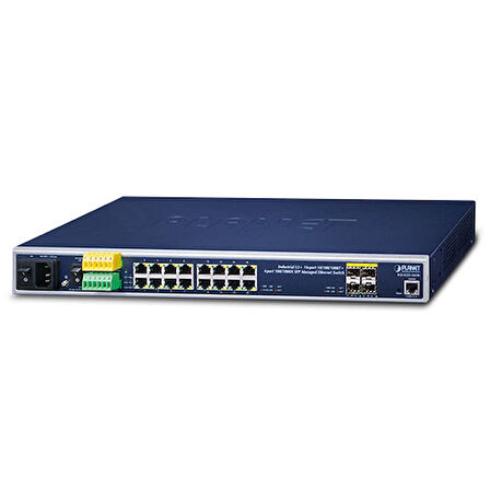 Endüstriyel Tip Yönetilebilir Ethernet Switch (Industrial Managed Ethernet Switch)&lt;br&gt;
Basic L3&lt;br&gt;
16-Port 10/100/1000T&lt;br&gt;
4-Port 100/1000X SFP&lt;br&gt;
1 x Konsol Port&lt;br&gt;

