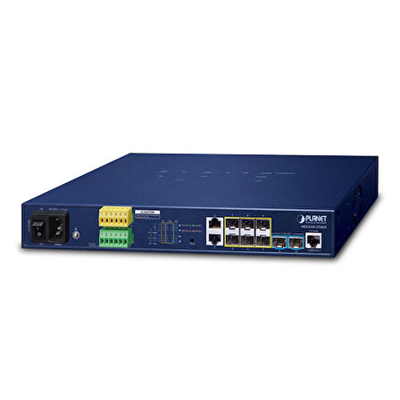 L3 Metro Ethernet Switch&lt;br&gt;
2 x 100/1000BASE-T (Port 1 ve port 2)&lt;br&gt;
2 x 1000BASE-SX/LX/BX SFP port (Port 3 ve port 4 arası)&lt;br&gt;
4 x 100/1000/2500BASE-X SFP port (Port 5 ile port 8