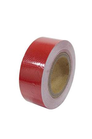 Reflektör Bal Petekli Reflektif Bant 50mm x 50mt KIRMIZI