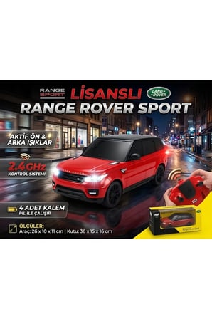 2.4 GHZ 1:18 Uzaktan Kumandalı Araba Lisanlı Full Fonksiyon Pilli Range Rover Sport