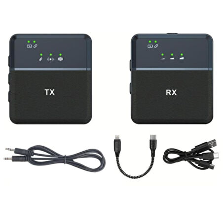 ZR558 Sx9 Rx Tx Lightning Type-C Aux Mikrofon