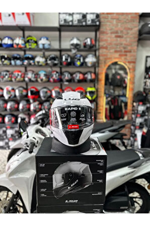 Rapid 2 Beyaz Kask Uyumlu