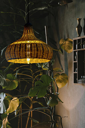 Rattan Avize Bambu Sarkıt: CLOUD