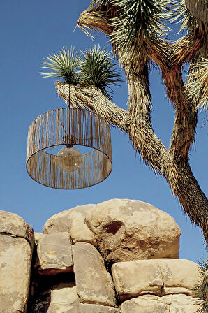 Bambu Avize Rattan Sarkıt: OPAL