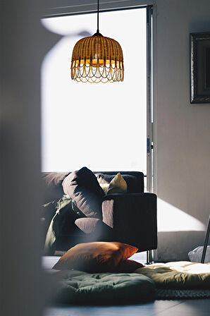 Rattan Aydınlatma Sarkıt Bambu: PENDANT