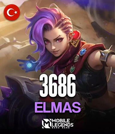 Mobile Legends Bang Bang 3686 Elmas Global ve TR