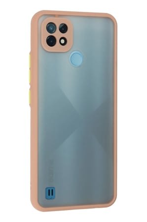 Realme C21 Kılıf Montreal Silikon Kapak - Pembe