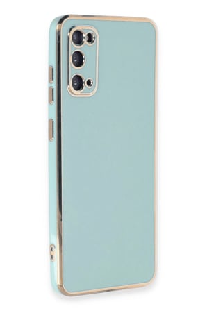 Galaxy S20 Kılıf Volet Silikon - Açık Yeşil