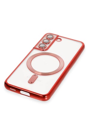 Galaxy S22 Kılıf Kross Magneticsafe Kapak - Kırmızı