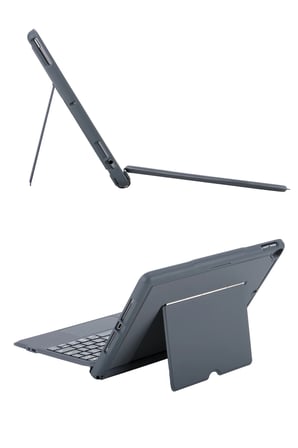 T5506D Ipad 10.2 (9.Nesil) Kılıf Palermo Ledli Klavyeli Standlı Tablet Kılıfı - Siyah