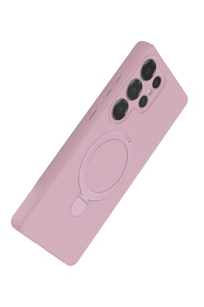 Galaxy S25 Ultra Regal Magsafe Standlı Kapak - Açık Pembe