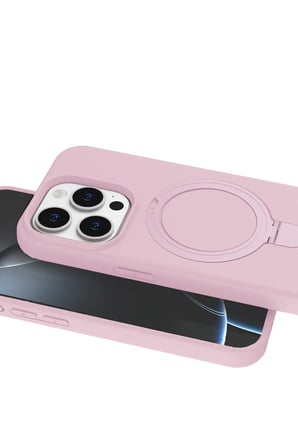 Iphone 14 Pro Max Regal Magsafe Standlı Kapak - Açık Pembe