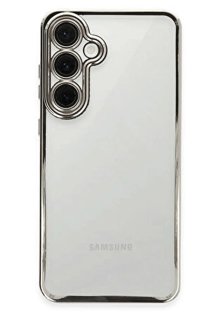 Samsung Galaxy S23 Plus Uyumlu Lens Korumalı Kenarlar Renkli Şeffaf Kılıf