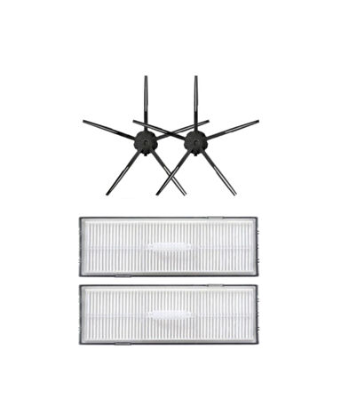 Roborock G10 Uyumlu Yedek Hepa Filtre ve Yan Fırça-4 Parça