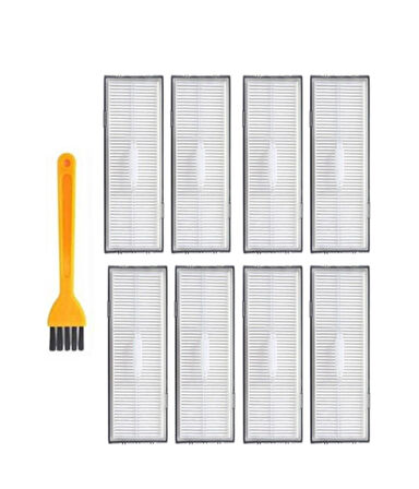 Roborock G10 Uyumlu Yedek Hepa Filtre ve Temizleme Fırçası-9 Parça