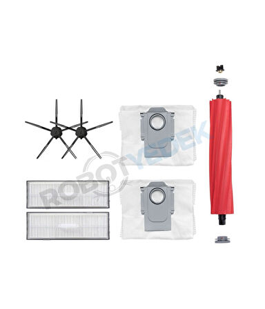 Roborock G10 Yedek Fırça Hepa Filtre Toz Torba Seti-7 Parça