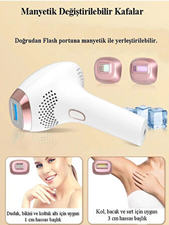 Buz Etkisi Lazer Epilasyon Cihazı Hassas Ciltlere Uygun 999.999 Atım