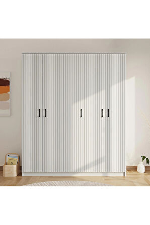 Rabi Mobilya İrem Country 5 Kapaklı Mega Gardırop