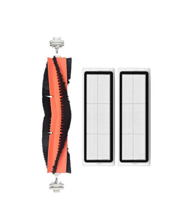 Dreame Bot D10 Plus Uyumlu Yedek Ana Fırça ve Hepa Filtre-3 Parça