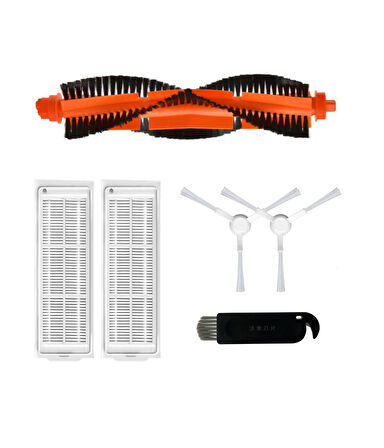 Xiaomi Mop Pro STYJ02YM (Beyaz) Uyumlu Yedek Mopsuz Fırça Hepa Filtre Seti-6 Parça