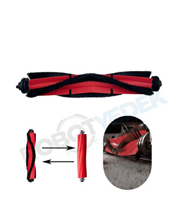 Roborock S7 Maxv S7 Maxv Ultra Uyumlu Kıl Saçlı 1 Adet Ana Fırça -Yeni Tasarım