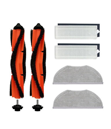 Viomi V3 Max Uyumlu Yedek Fırça Hepa Filtre Mop Seti-6 Parça