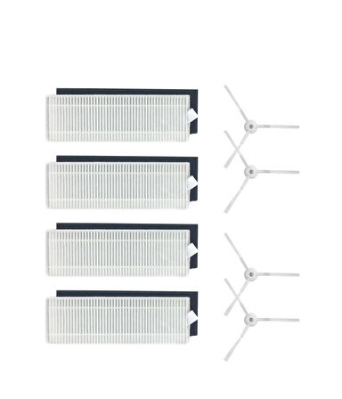 Viomi V3 Max Uyumlu Yedek Hepa Filtre Yan Fırça -8 Parça