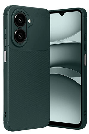 Xiaomi Redmi A5 4G Kılıf Karbon Görünümlü Silikon Azn-FcsKrbn