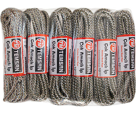 Temsan 10 mt Çok Amaçlı İp 12'li