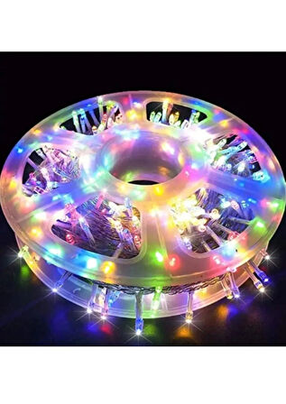 100 Metre 8 Işıltılı Yanma Modlu RGB Şerit Led Özel Parlak Ledli Ağaç Süsleme Dış Mekan Süsleme Ledi