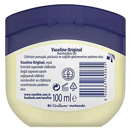 Vaseline Nemlendirici Jel Krem Original, 100 ml