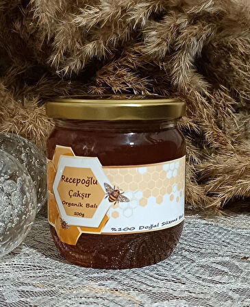 Çakşır Doğal Süzme Katkısız Bal Cam Kavanoz 500 G