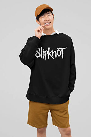 Slipknot All Hope Is Gone Yazılı Unisex Oversize Rock Metal Müzik Grubu Sweatshirt