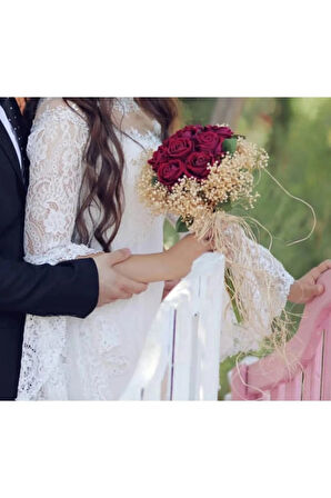 Gelin Eli Çiçeği Düğün Söz Ve Nişan Çiçeği Kuru Ve Yapay Çiçek