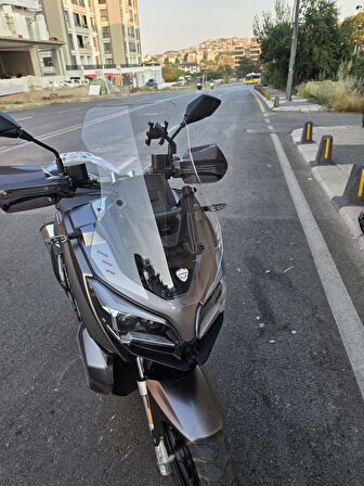 MOTOCAM RKS Reale 125 Siperlik Ön Cam 2023-2025 Model 55cm Şeffaf Renkli 4mm KISA SPOR CAM