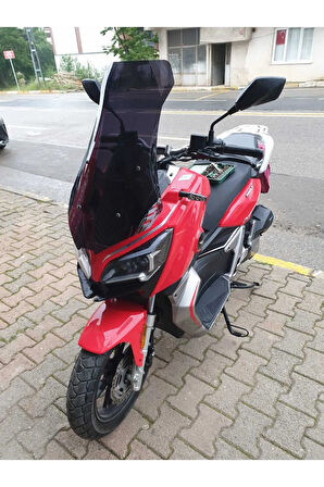 RKS Reale 125 Siperlik Ön Cam 2023 2024 Model 65cm Siyah Renkli 4mm ORTA BOYLU CAM