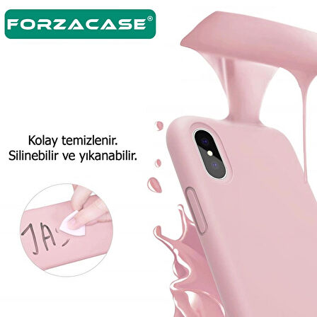Forzacase Realme C53 ile uyumlu Liquid Serisi İçi Kadife Lansman Silikon Kılıf